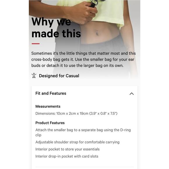 RARE Lululemon Cross Body Modular Phone Bag Unisex Black - Picture 8 of 9